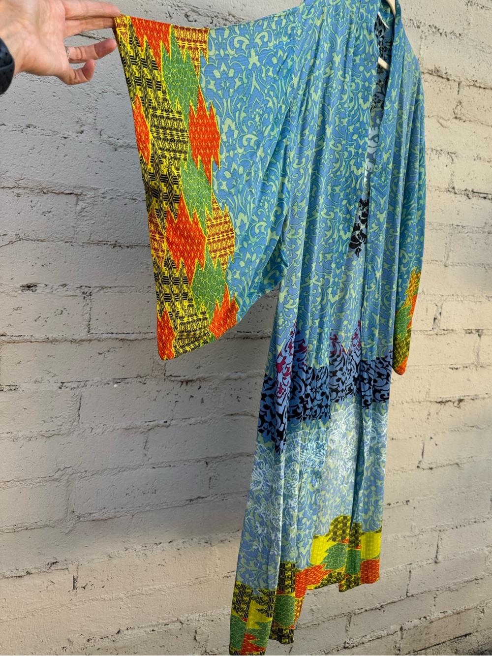 Free People Seven Wonders Maxi Kimono Duster Blue Size OS (one size) - Picture 7 of 11